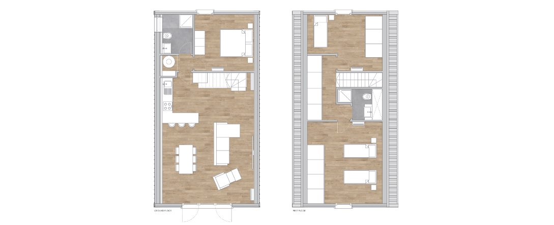 Model A Case modulari in legno A-FOLD